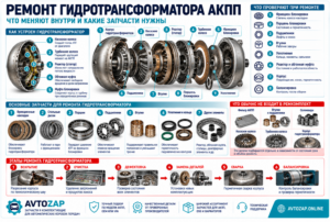 Ремонт гидротрансформатора АКПП: что меняют внутри и какие запчасти нужны